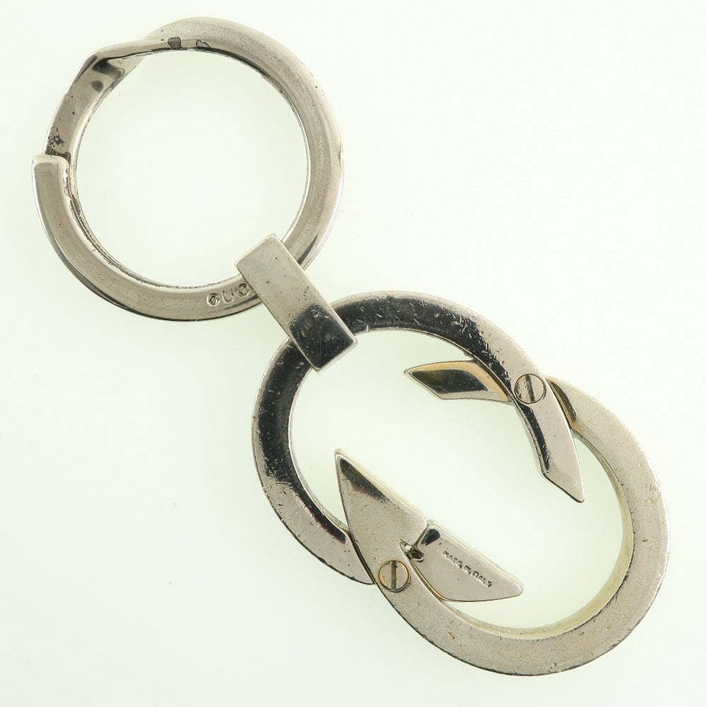 Gucci Silver Interlocking G Keychain