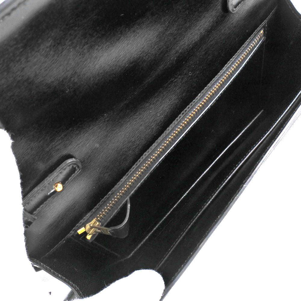 Hermes 2WAY Clutch Shoulder Bag Black