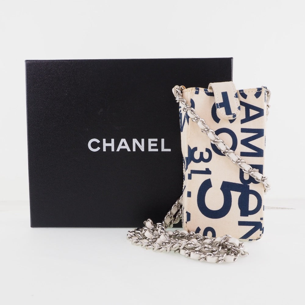 Chanel Canvas Chain Pouch