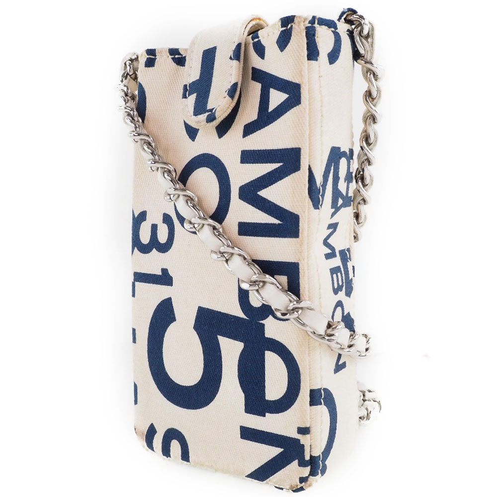 Chanel Canvas Chain Pouch