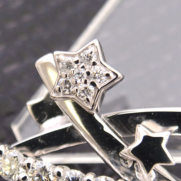 Show Yamagata Diamond Star Pendant K18WG White Gold