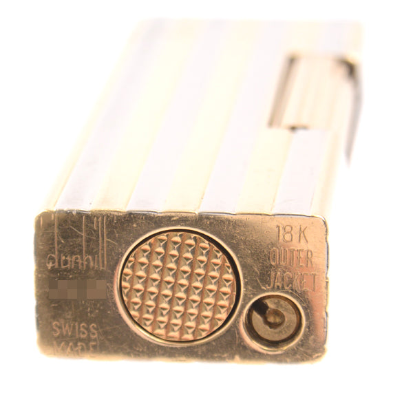 Dunhill 18K Yellow Gold White Gold Roller Gas Lighter in Great Condition