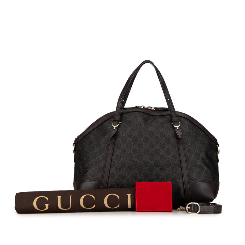 Gucci GG Supreme Dome Bag  Canvas Handbag 309614 in Excellent condition