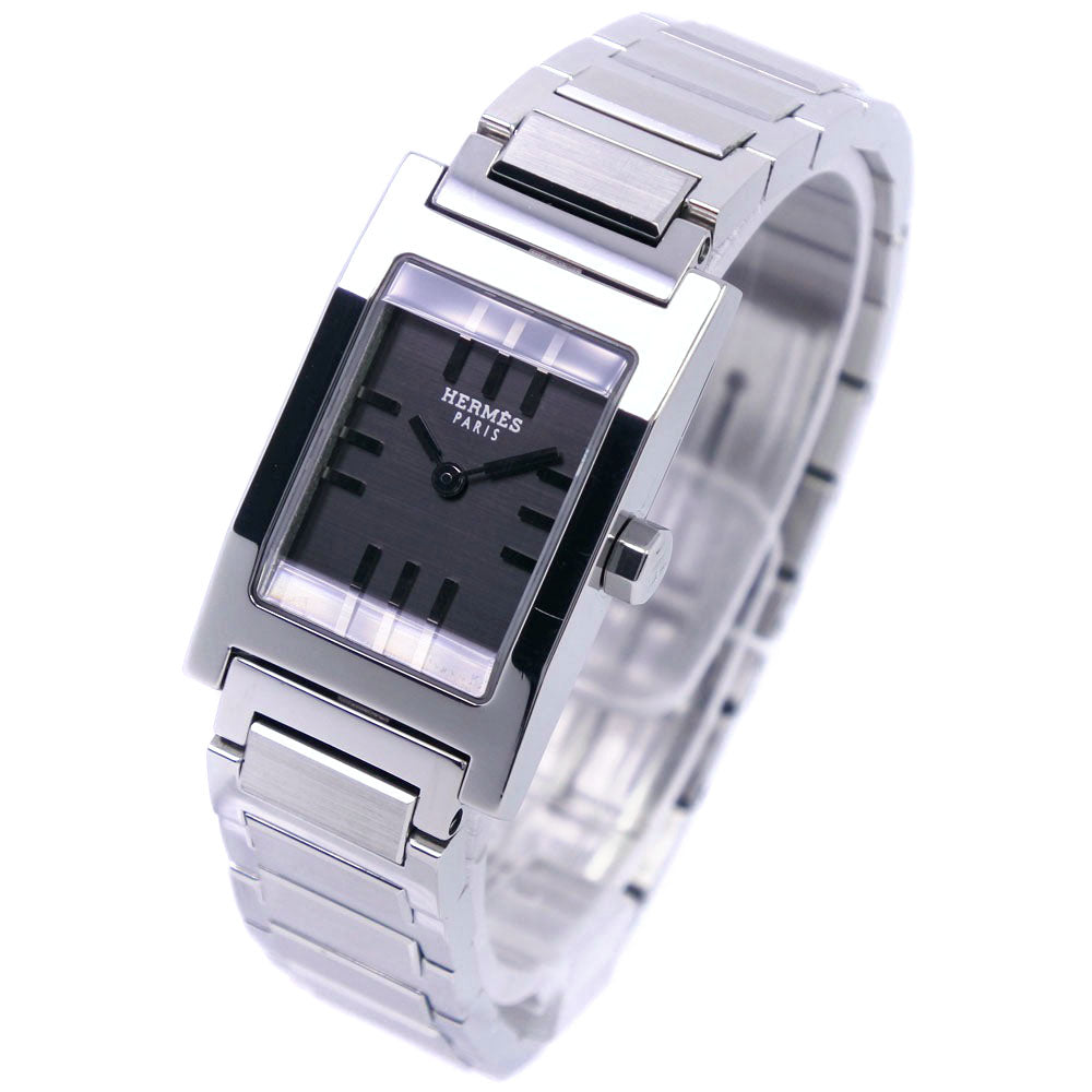Hermes Tandem Women's TA1.210 Stainless Steel Quartz Watch with Grey Dial (Pre-owned) TA1.210