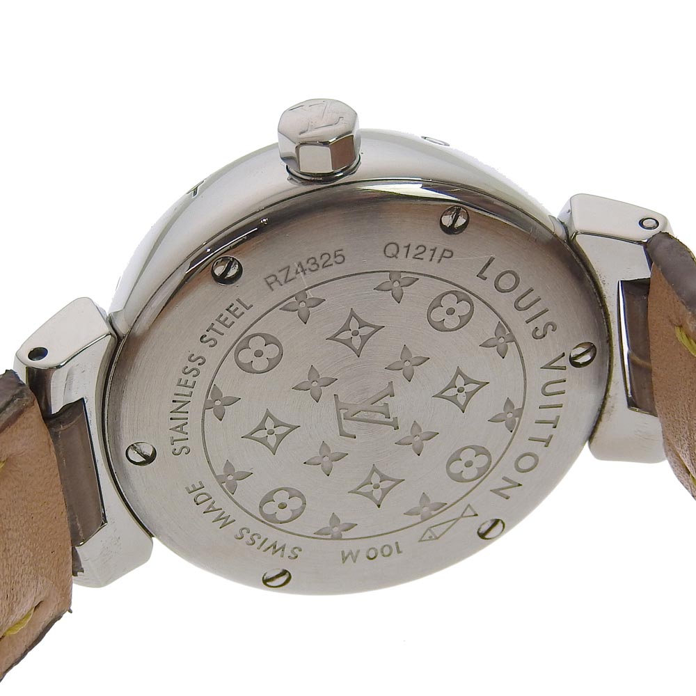 Louis Vuitton Tambour Watch Stainless Steel Leather