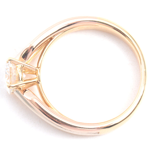 Cartier Trinity Solitaire Diamond Ring 0.5ct 750YG×WG×PG