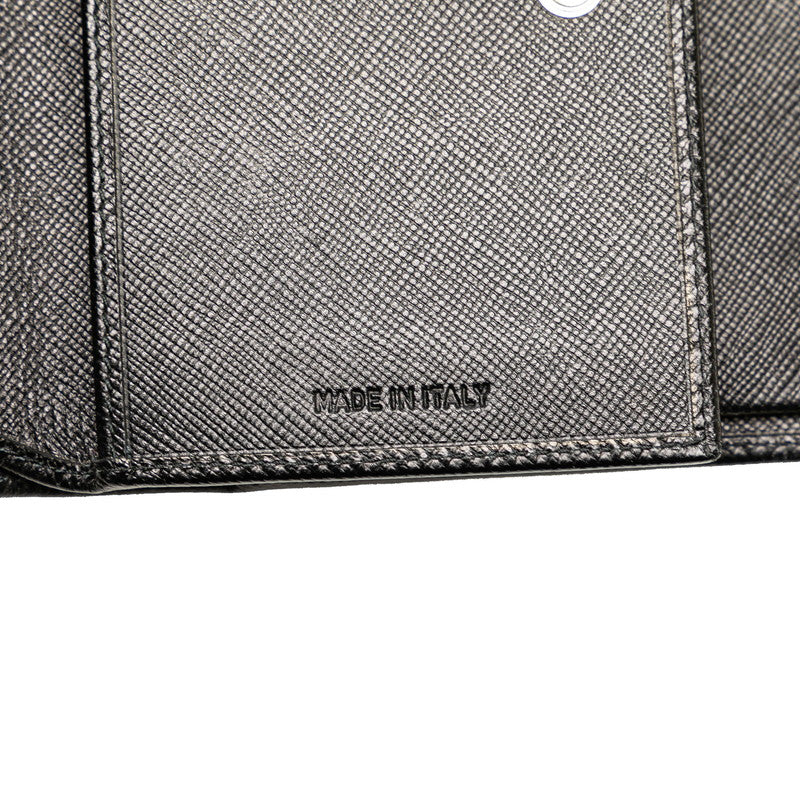 Prada Leather Bifold Wallet Black