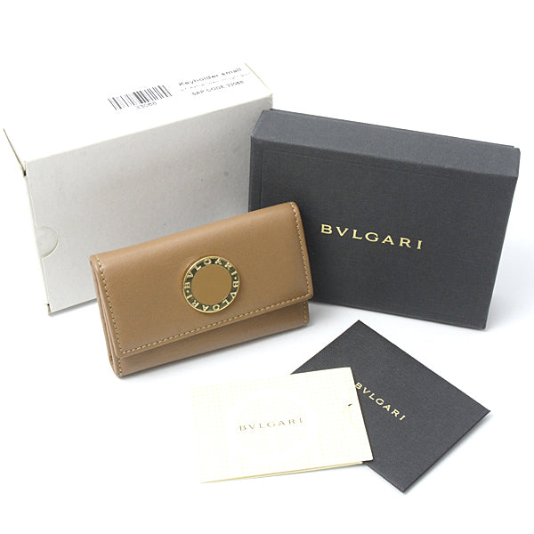 Bvlgari Brown 6 Key Case Unisex in Fair Condition