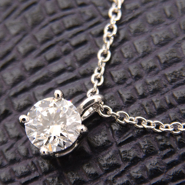 Tiffany & Co PT950 Diamond Solitaire Necklace