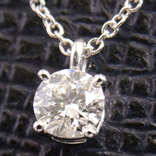 Tiffany & Co PT950 Diamond Solitaire Necklace