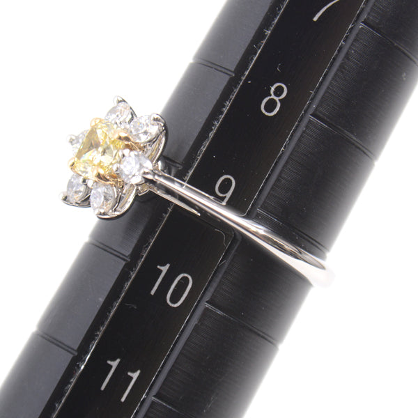 Tiffany Yellow Diamond Ring PT950 Platinum