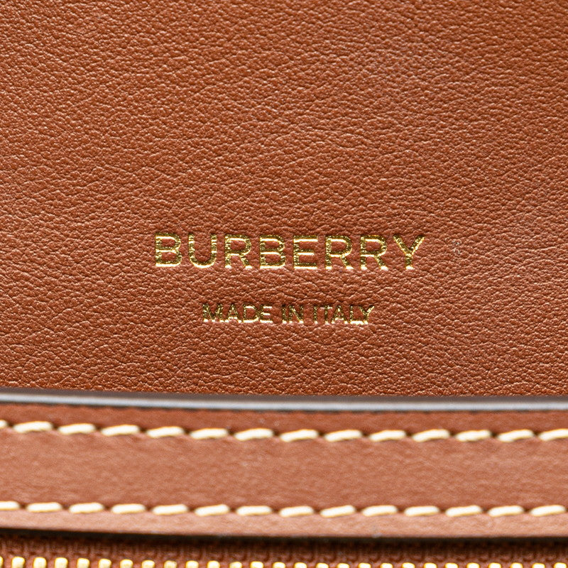 Burberry Canvas Leather TB Logo Mini Shoulder Bag