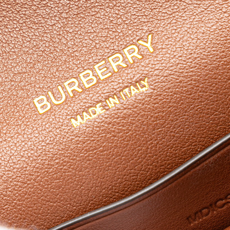 Burberry Canvas Leather TB Logo Mini Shoulder Bag