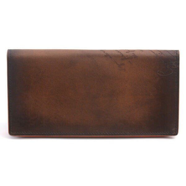 Berluti Venetian Leather Calligraphy Long Wallet in Great Condition