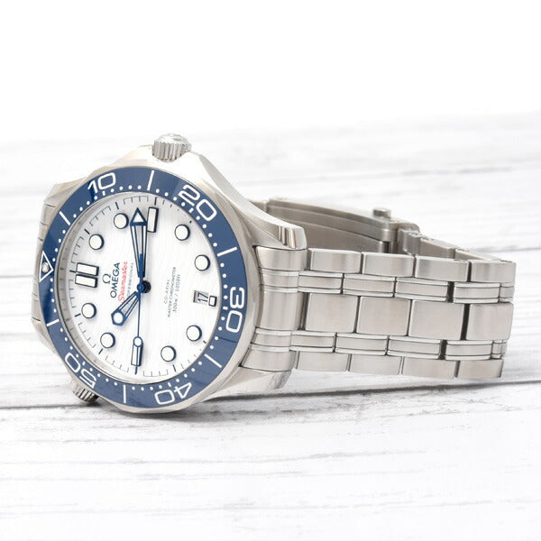 Omega Seamaster Co-Axial White Dial Automatic Watch