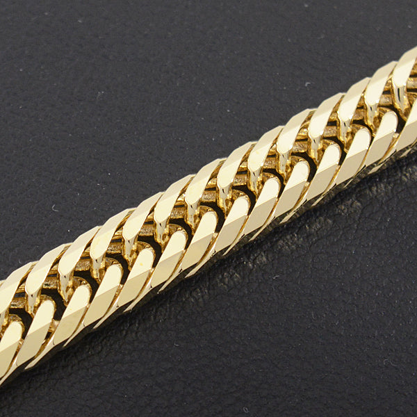 K18 YG 8-Sided Triple Bracelet