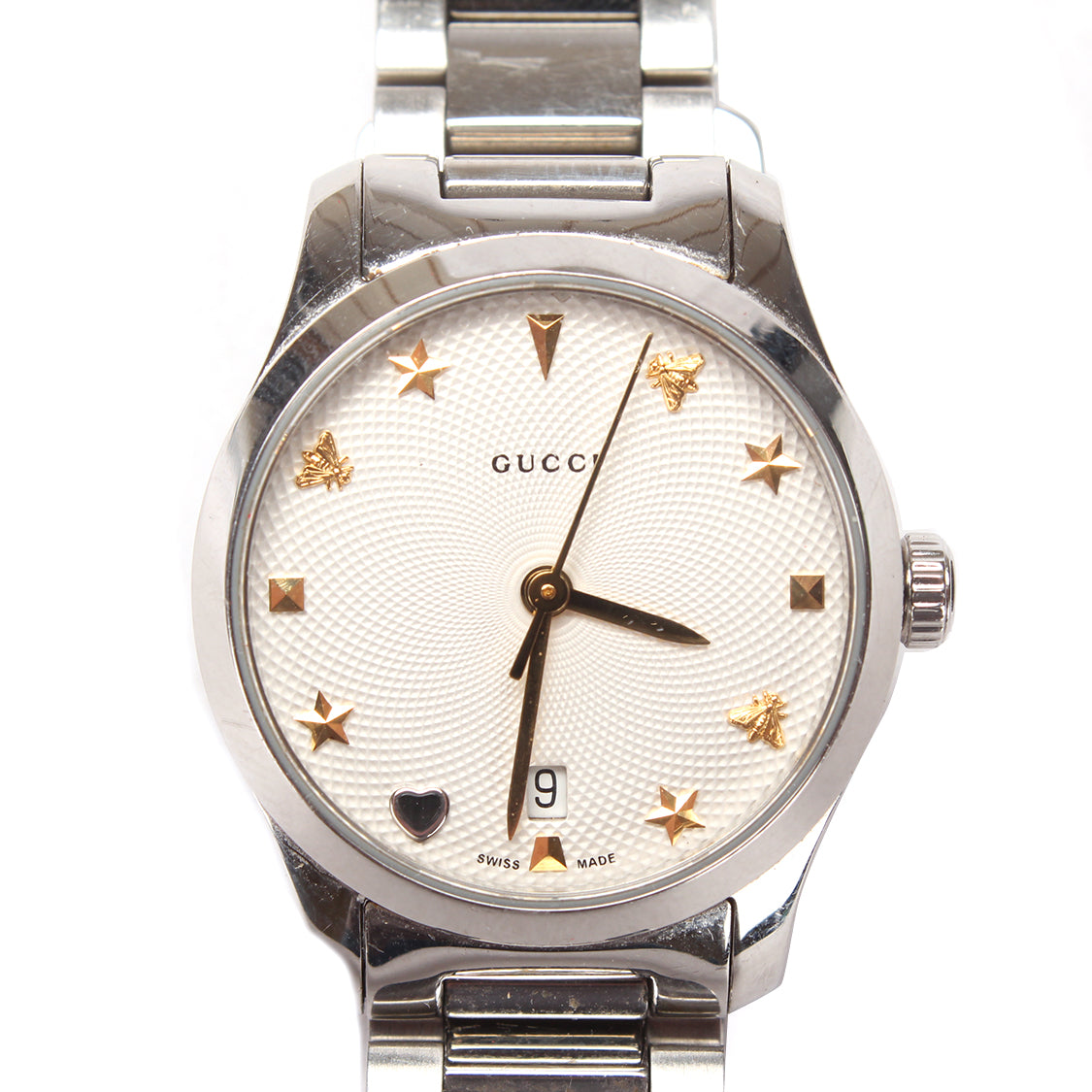 Gucci Quartz Timeless Wrist Watch  Metal Quartz in Excellent condition