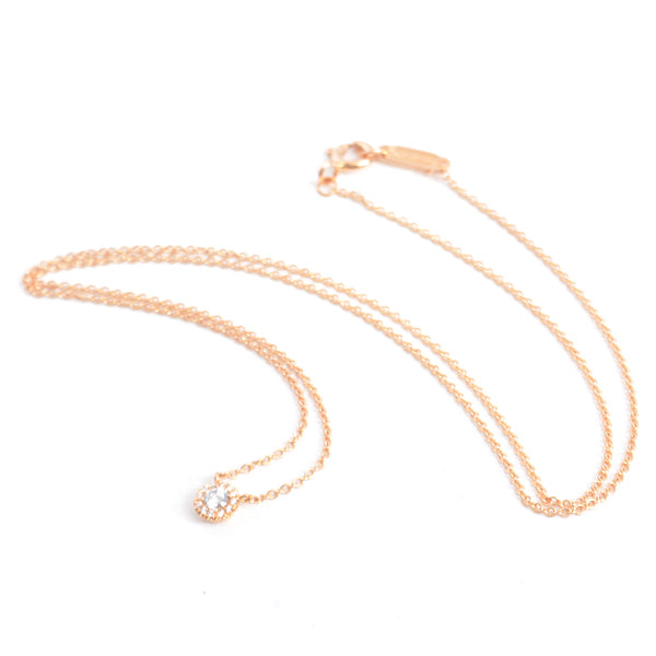 Tiffany & Co Soleste Diamond Necklace 750PG Pink Gold