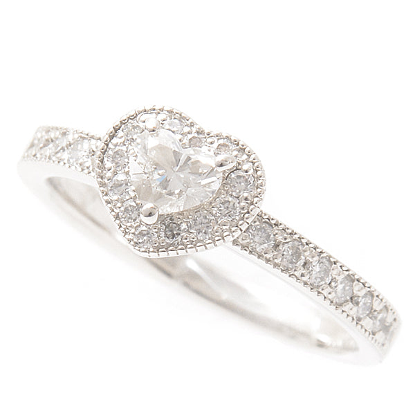 Ponte Vecchio Heart Shape Diamond Ring PT900 9