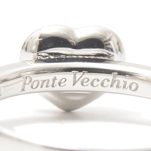 Ponte Vecchio Heart Shape Diamond Ring PT900 9