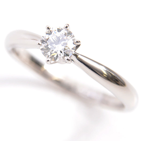 Tasaki PT950 Platinum Diamond Solitaire Ring in Great Condition