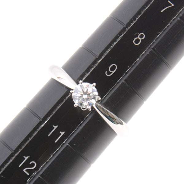 Tasaki PT950 Platinum Diamond Solitaire Ring in Great Condition