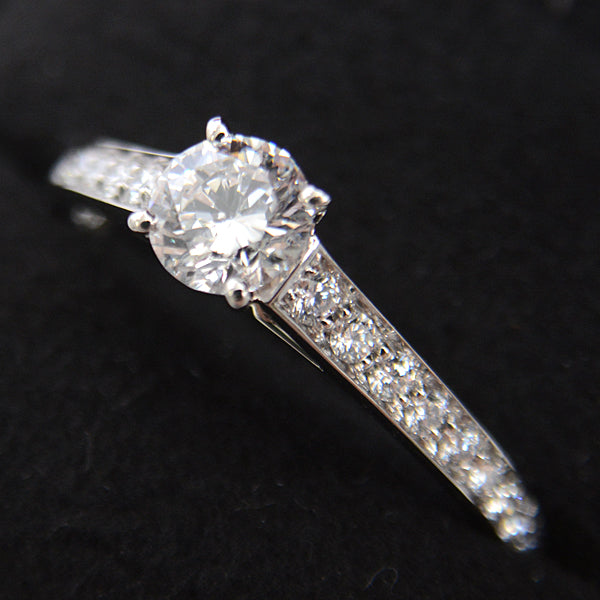 Cartier PT950 Diamond Solitaire Ring D0.37ct in Great Condition