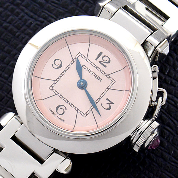 Cartier Miss Pasha Pink Dial Quartz Watch W3140008