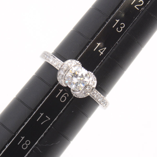 Tiffany & Co PT950 Diamond Ribbon Motif Ring 15