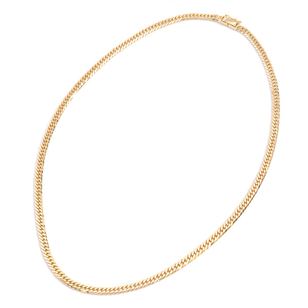 K18 6-Sided Double Necklace Yellow Gold