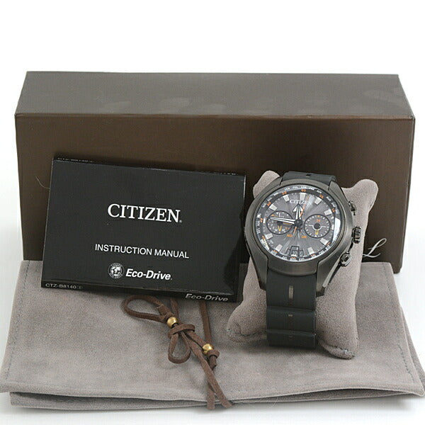 Citizen Promaster Eco-Drive Satellite Wave Air Solar Chronograph Black Dial Titanium CC1075-05E