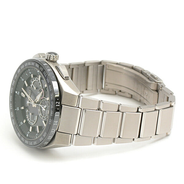 Seiko Astron Solar Black Dial Titanium Watch