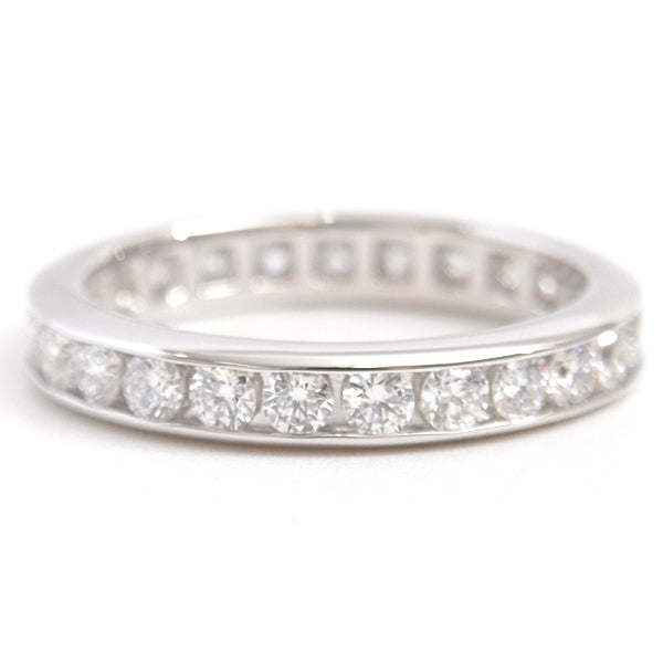 Harry Winston PT950 Diamond Full Channel Set Ring