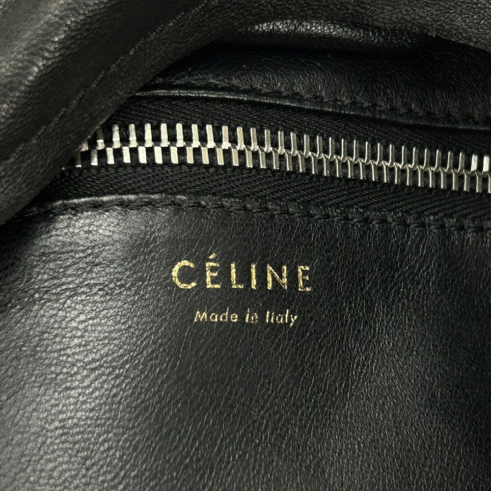 Celine Leather Suede Shoulder Bag