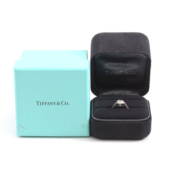 Tiffany & Co PT950 Platinum Diamond Legacy Ring D0.40ct Size 10 in Great Condition