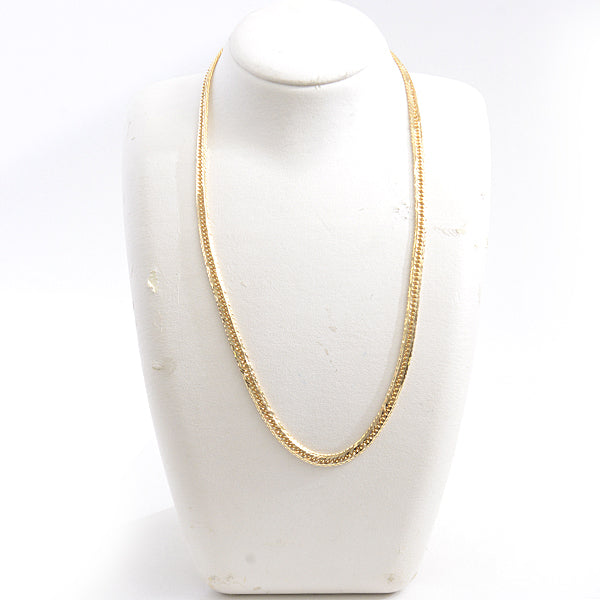 K18 M-Cut Triple Chain Necklace 30g 50cm Yellow Gold in Great Condition