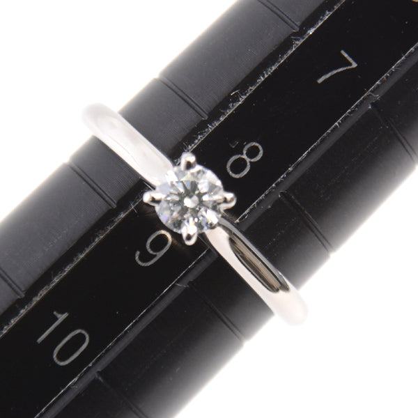 Cartier PT950 Diamond Solitaire Ring 8.5