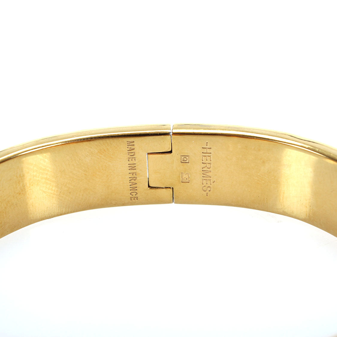 Hermes Clic H Bracelet Metal Bangle in Very Good Condition