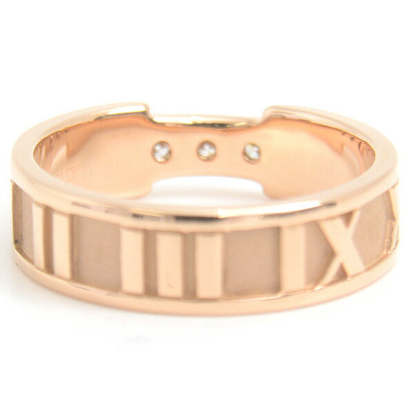 Tiffany Atlas 3P Diamond Ring Pink Gold