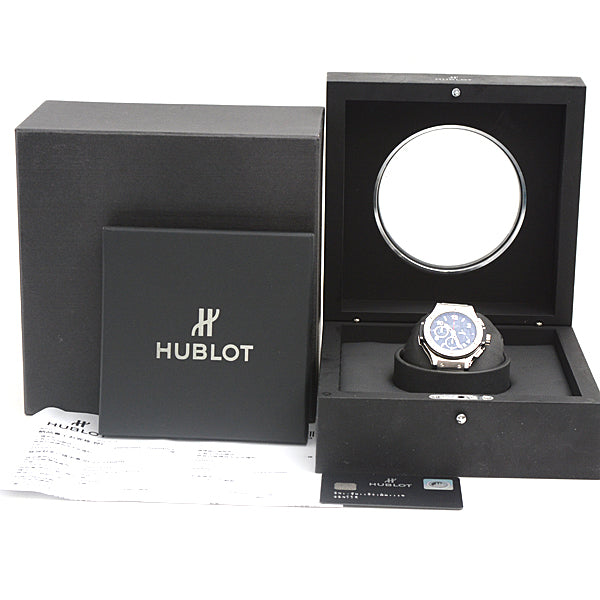 Hublot Big Bang Steel Diamond Chronograph Automatic Black Dial 341.SX.130.RX.114 in Great Condition