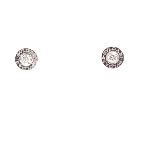 Bvlgari 750WG Diamond Earrings White Gold in Great Condition