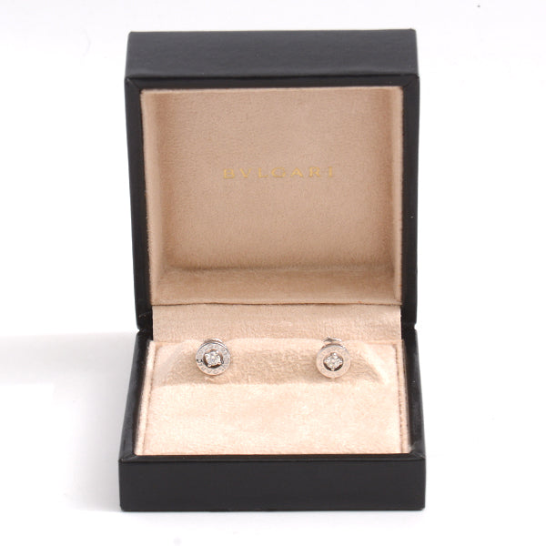 Bvlgari 750WG Diamond Earrings White Gold in Great Condition