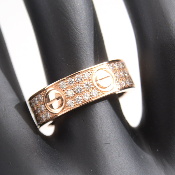 Cartier Love Ring 750PG Diamond 55 Pink Gold