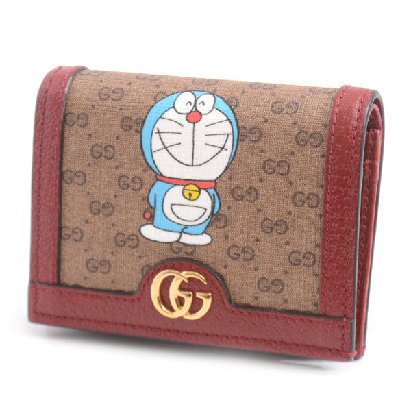 Gucci PVC Leather Doraemon Card Case Wallet 647788 in Great Condition