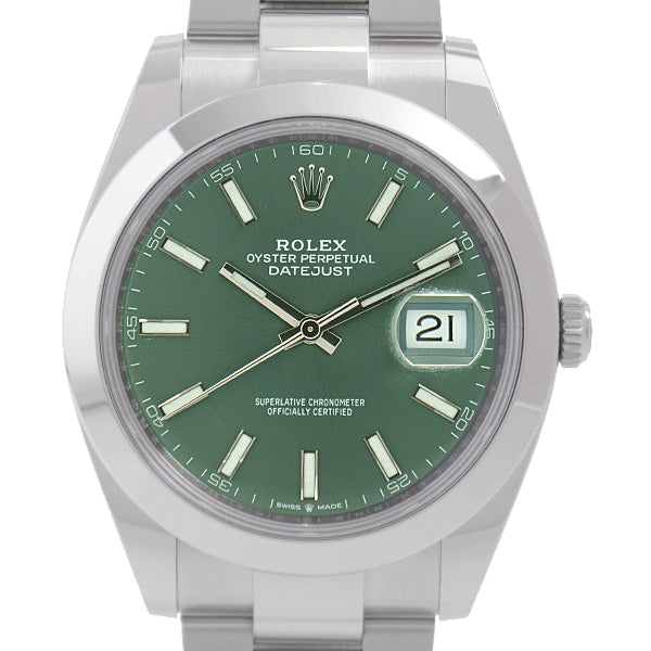 Rolex Datejust 41 Mint Green Dial Automatic Watch