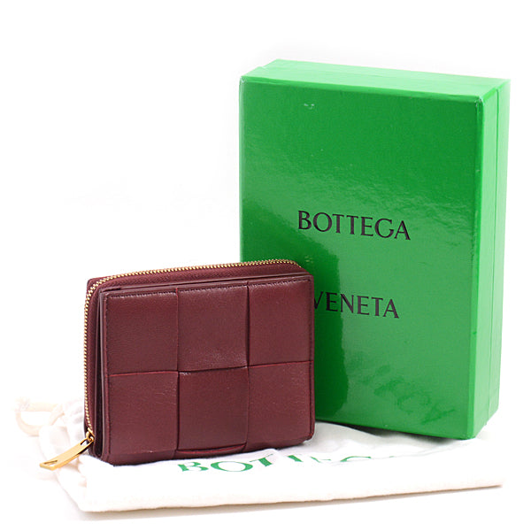 Bottega Veneta Intrecciato Bifold Zip Wallet 701458 in Great Condition