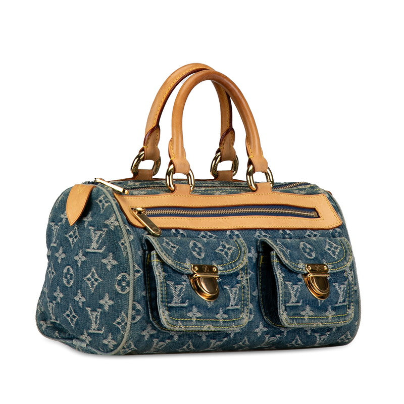 Louis Vuitton Denim Neo Speedy Denim Handbag M95019 in Good condition