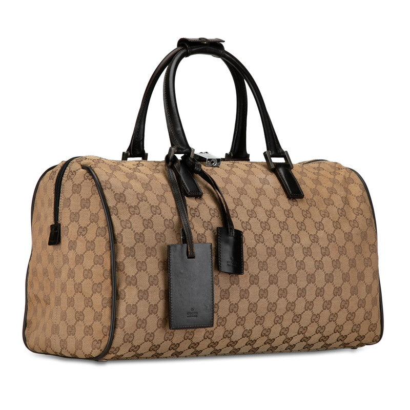 Gucci GG Canvas Boston Bag Canvas Travel Bag 012 0383 in Good condition