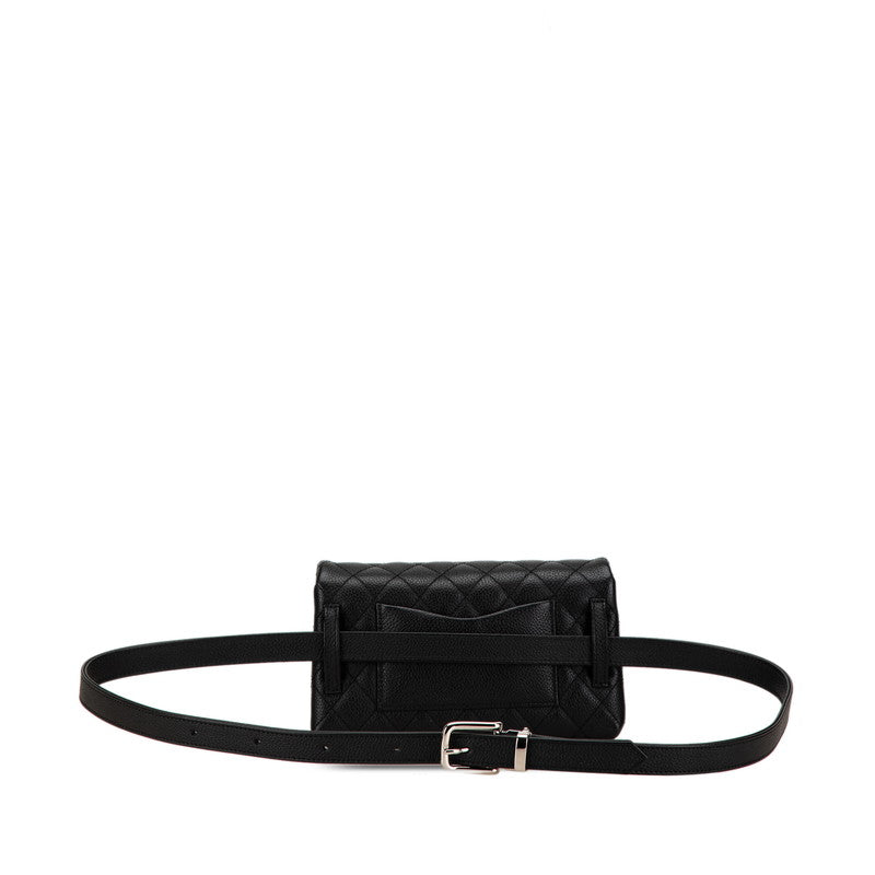 Chanel Caviar Matelasse Waist Bag Black