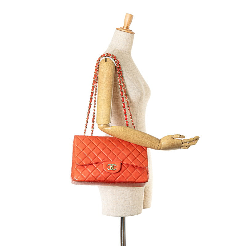 Chanel Matelasse 30 Chain Shoulder Bag Orange